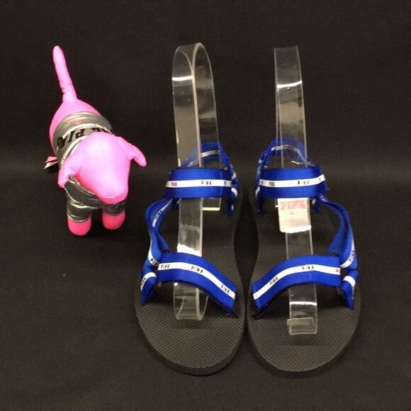 🔥Victoria’s Secret Pink Strappy-Slides-Sandals New - Picture 6 of 8